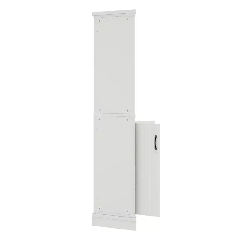 GDFStudio Aetheron Rustic Wooden Tall Corner Cabinet