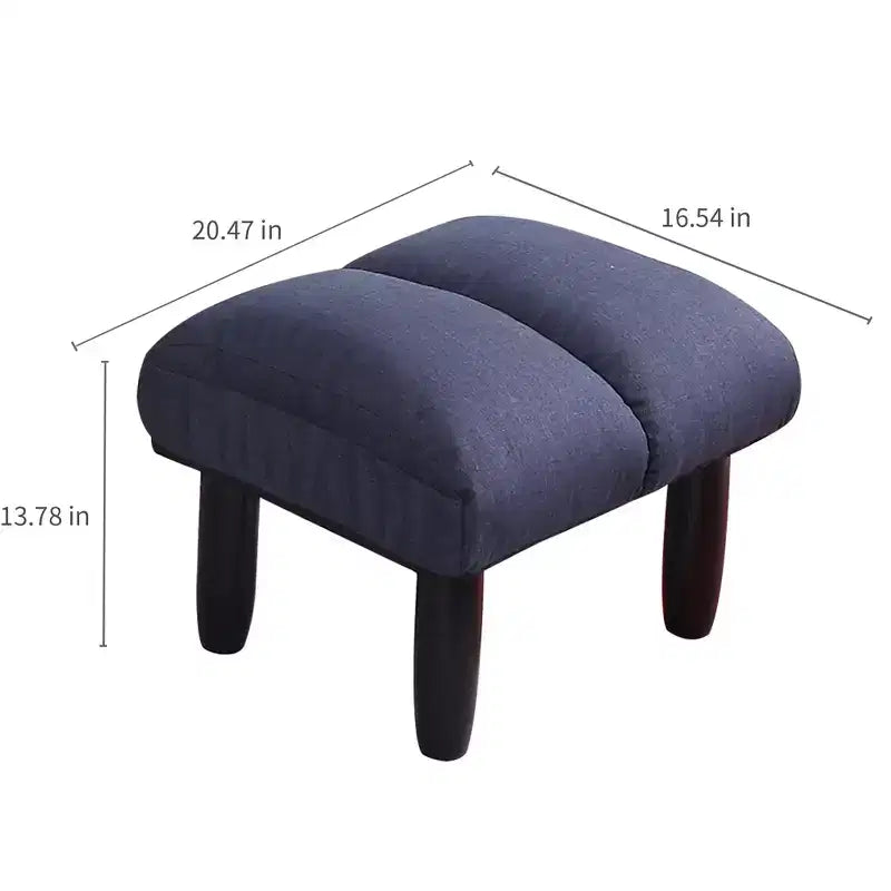 GDFStudio Sharp Swivel Floor Chair, Adjustable Upholstered Reclining with Ottoman