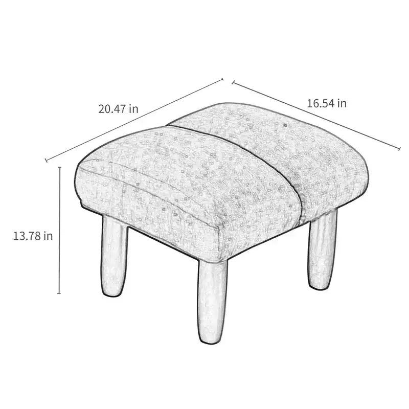 GDFStudio Sharp Swivel Floor Chair, Adjustable Upholstered Reclining with Ottoman