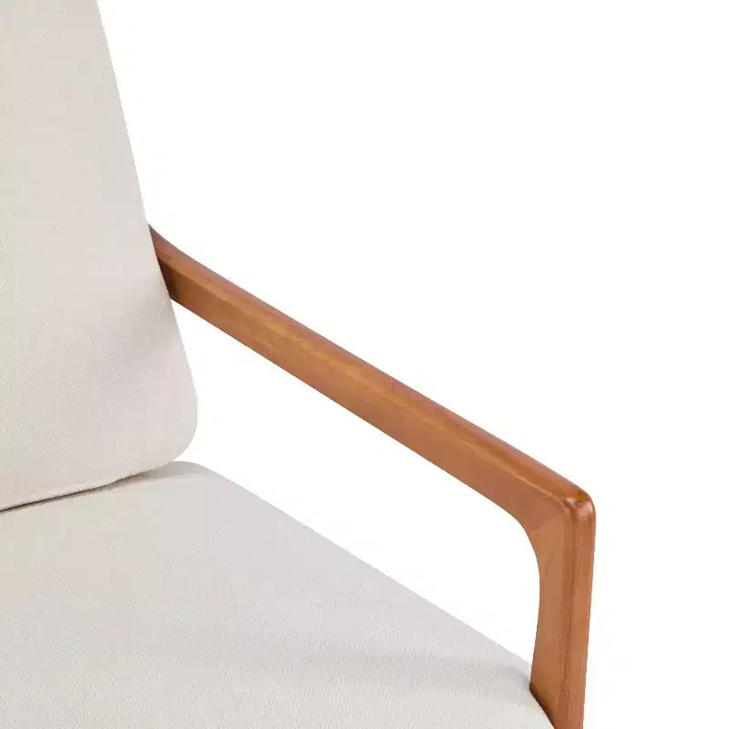 Mid-Century Accent Armchair Duo High-Back Solid Wood Frame, Lounge Chairs for Living Room, Bedroom or Reading Nook