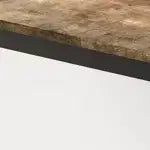 COZONY Industrial Dining Table - Large Rectangular Wood Kitchen Table with Metal Legs & Round Corners for Dining Room, Only Table