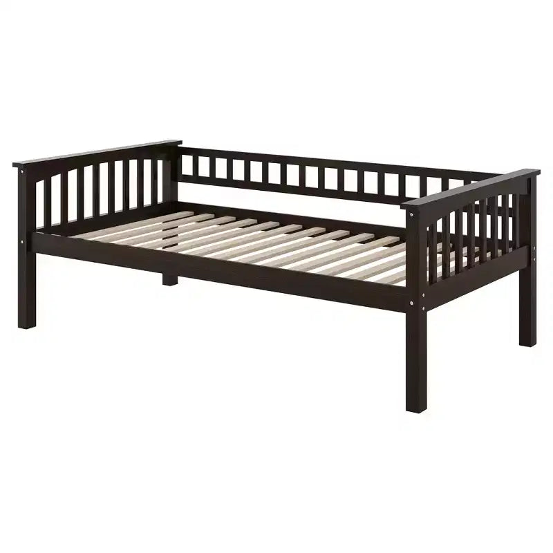 Wood Bunk Bed with Drawers, Convertible Bunk Bed with Two Storage Drawers, Solid Wood Detachable Bunk Bed Frame